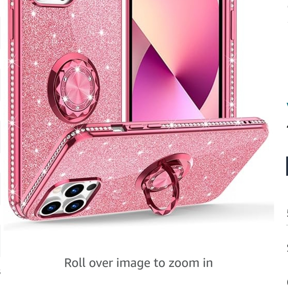 Cute glitter sparkle diamond cover case for iPhone 13 Pro Max 6.7 (348)